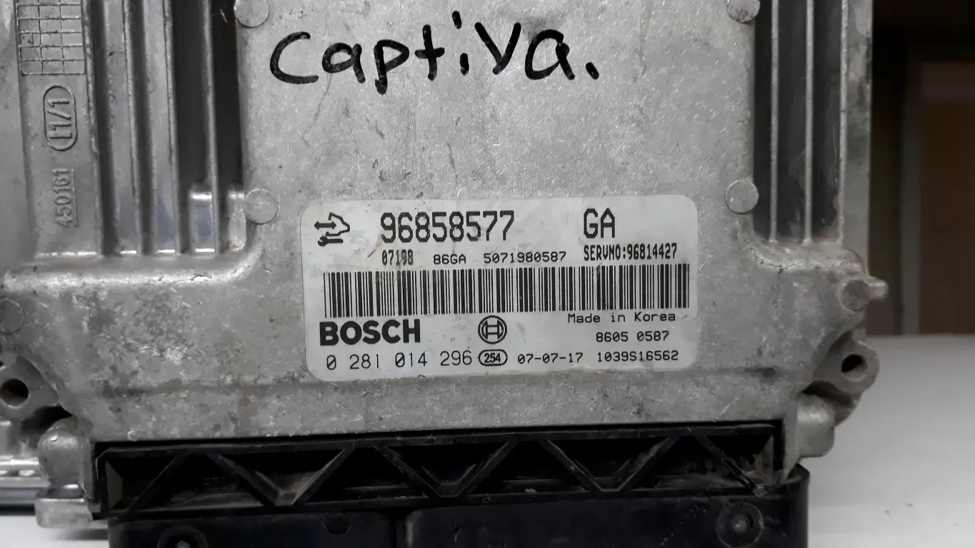 0281014296 96858577 CHEVROLET CAPTİVA 2.0 MOTOR BEYNİ