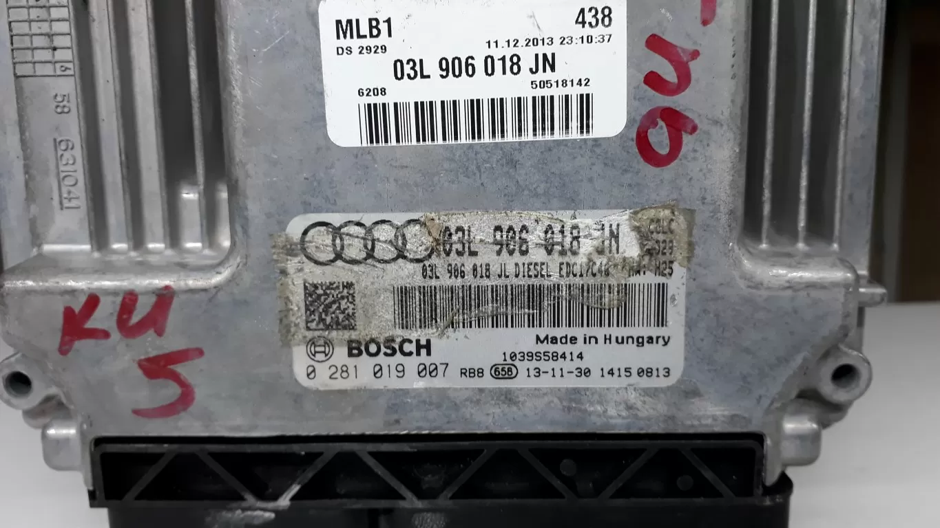 03L906018JN 0281019007 AUDİ Q5 DİZEL MOTOR BEYNİ EDC17C46 BEYİNCİM.COM
