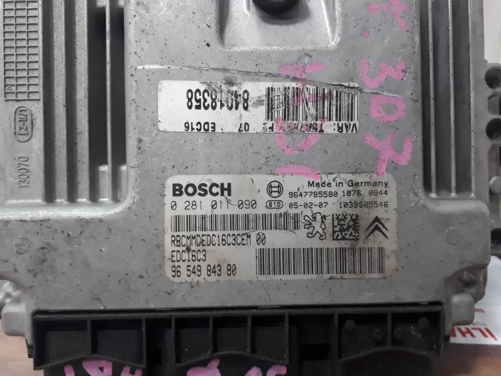 PEUGEOT 307 1.4 HDi ECU 9653202680 Bosch 0281011090 Edc16c3 – Peugeot motor beyni