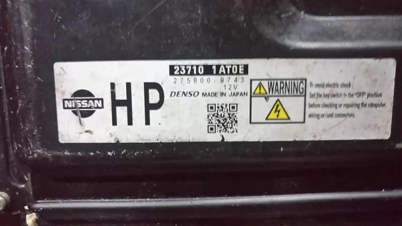 NISSAN, 237101AT0E, ENGINE CONTROL 275800-9743 DENSO HP