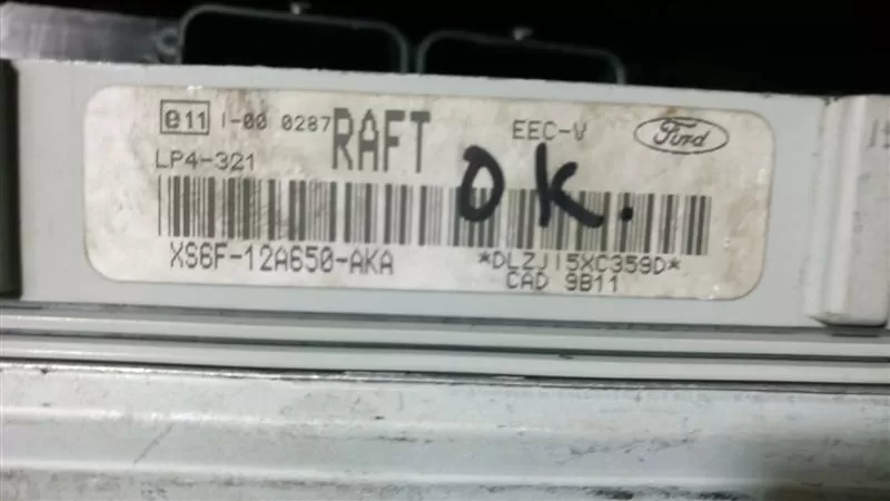 RAFT XS6F12A650AKA ECU FIESTA 1.3 MK4 MK5 XS6F