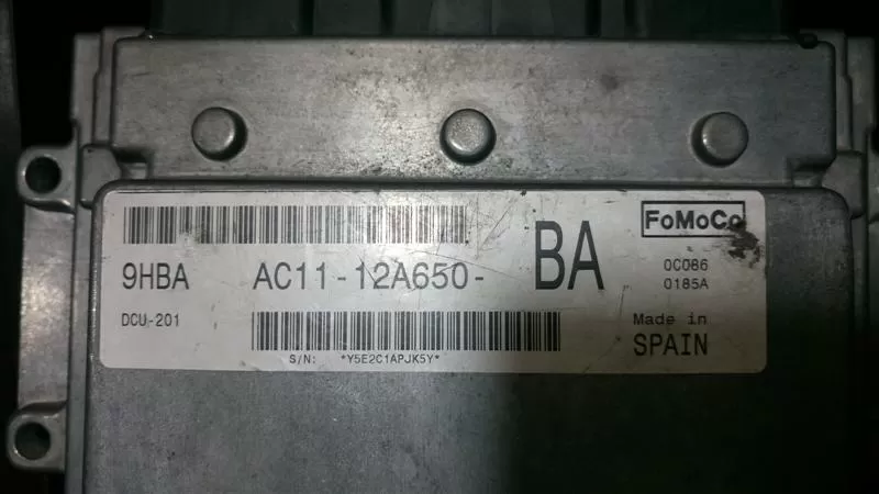 Ford Fomoco Engine ECU, 9HBA, AC11-12A650-BA, DCU-201