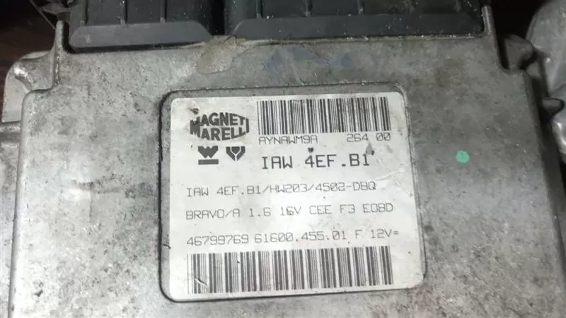 ECU ENGINE CONTROLLER FIAT BRAVO 1.6 16V, IAW 4EF.B1