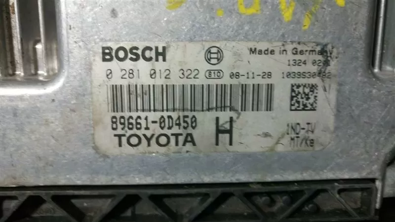 TOYOTA YARİS 1.4 MOTOR BEYNİ 0281012322 - 89661-0D450