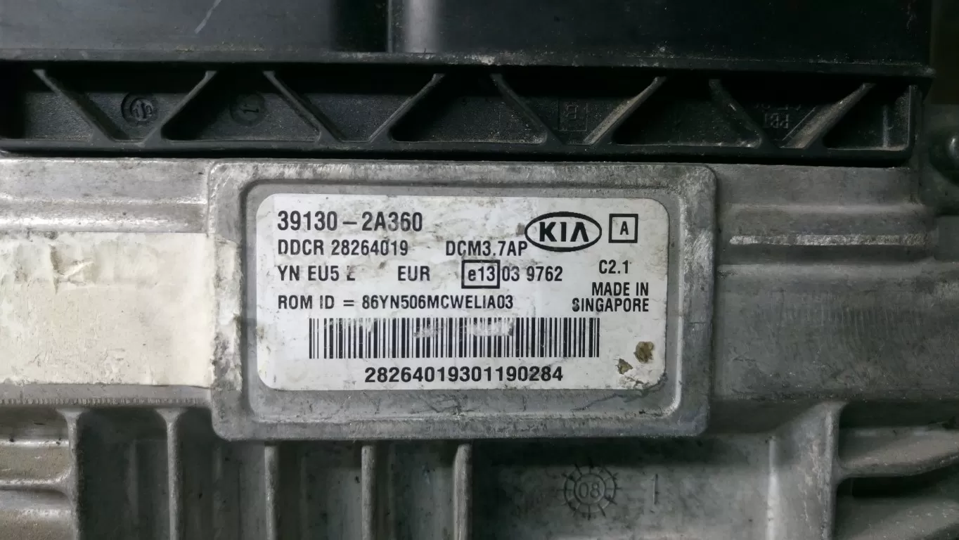 ECU ENGINE CONTROLLER KIA VENGA 1.4 DOHC 39130-2A360, 391302A360, DDCR 28264019