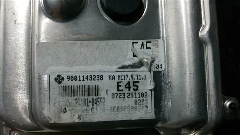 Engine ECU, KIA, 9001143238, 9 001 143 238, 39101-04592, ME17.9.11.1 E45
