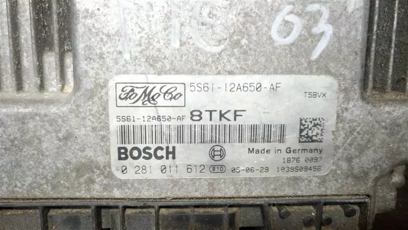 FORD 1.6 TDCI BOSCH 0 281 011 612, 0281011612, 5S61-12A650