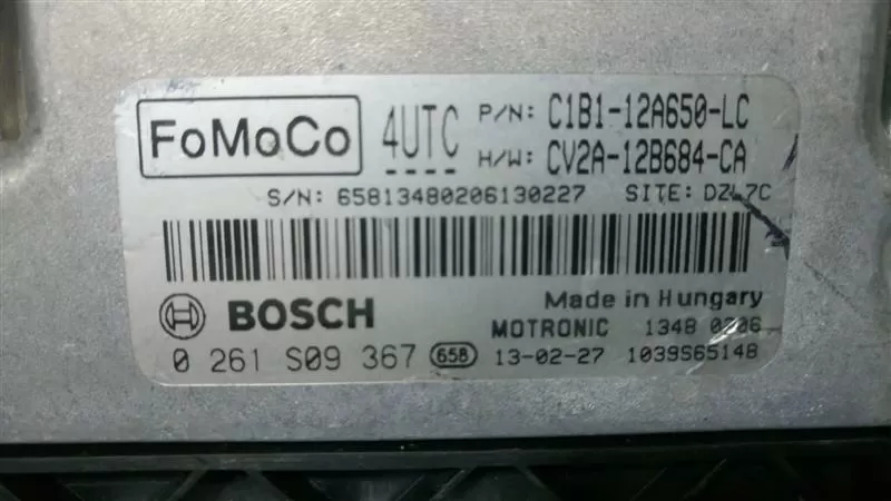 0261S09367 C1B1-12A650-LC CV2A-12B684-CA FORD MOTOR