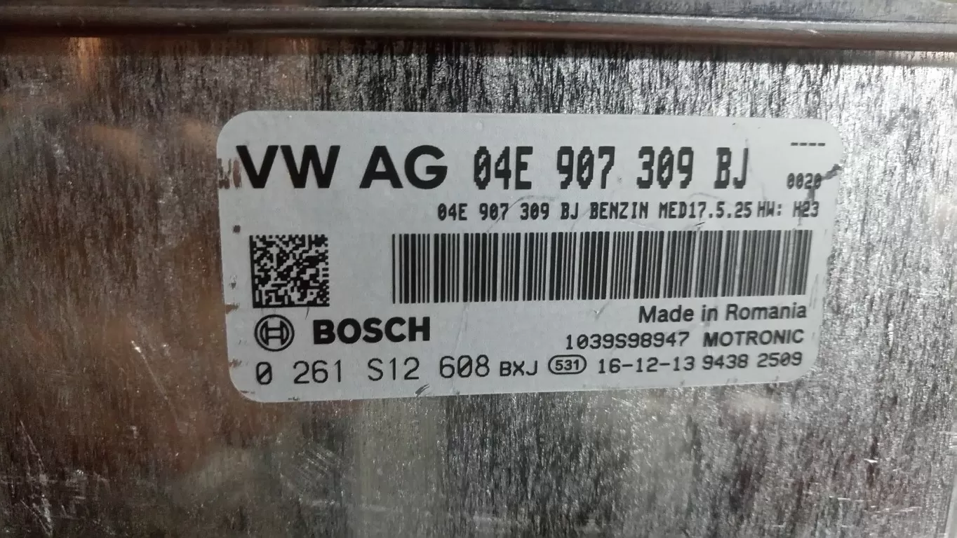 VW GOLF MK7 1.4 TSI 0261S12608 - 04E907309BJ - MED17.5.25 ÜRÜNÜMÜZ SIFIR