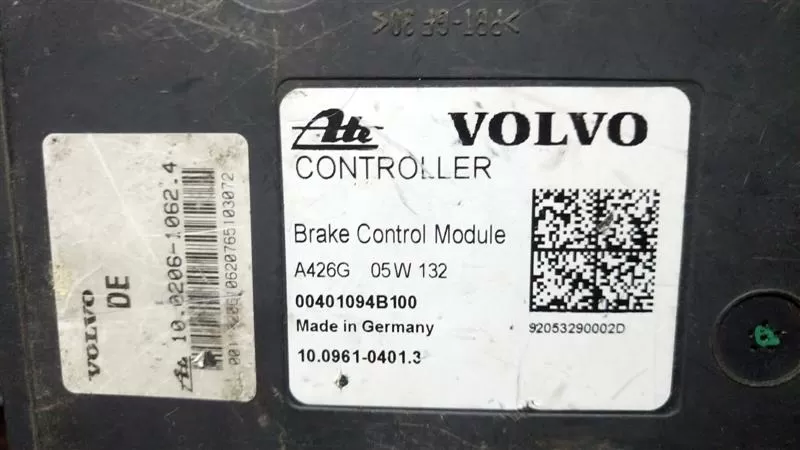 00401094B100 A426G 05W 132 100961-04013 volvo abs beyni pump