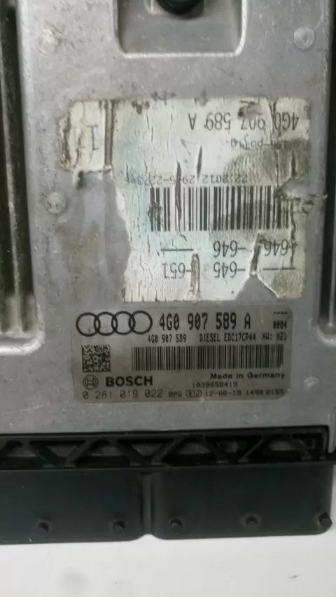 BEYİNCİM.COM AUDI A6 3.0 TDI 0281019022 0281 019 022 4G0907589A 4G0 907 589 EDC17CP44