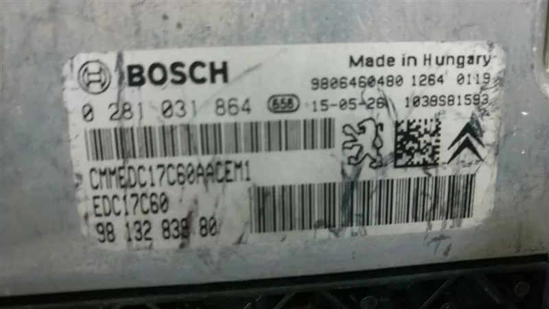 CITROEN 0281031864 Motor Beyni edc17c60