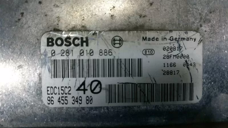 0281010886 9645534980 ECU HDI Citroen Peugeot C5