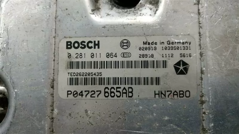 CHRYSLER VOYAGER 2.5 CRD DİZEL MOTOR BEYNİ BOSCH 0281011064 P04727 665AB