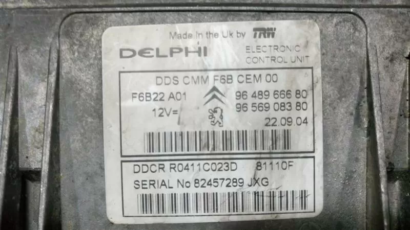 9648966680 9656908380 DDCR R0411C023D CITROEN C3