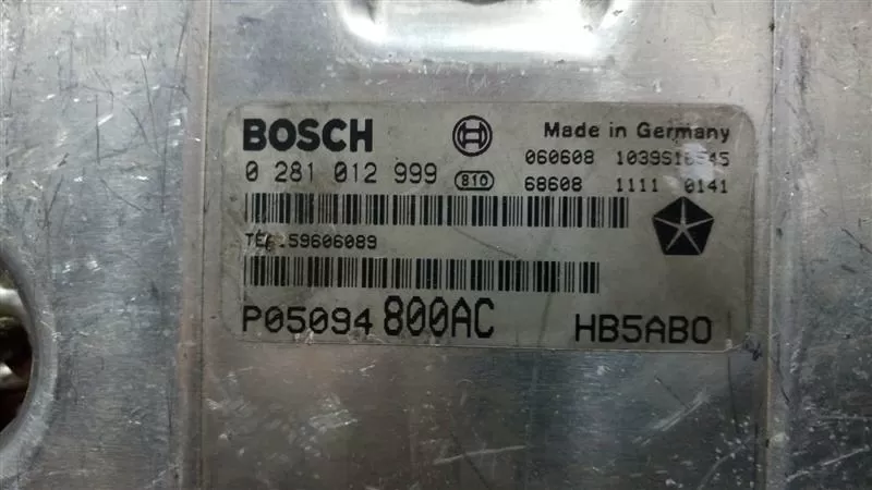 Chrysler voyager grandvoyager motor beyin 0281012999 2.8 crd