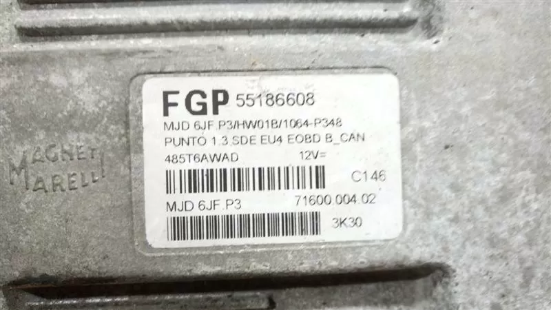 FİAT PUNTO 1.3 MOTOR BEYİNİ 55186608