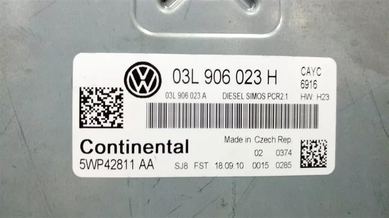 VW 1.6 TDI MOTOR BEYNİ 03L906023H...03L 906 023 H 5WP42811 AA