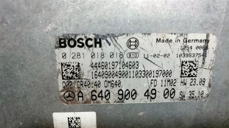 MERCEDES SPRİNTER MOTOR BEYNİ 0281018018 - A6409004900