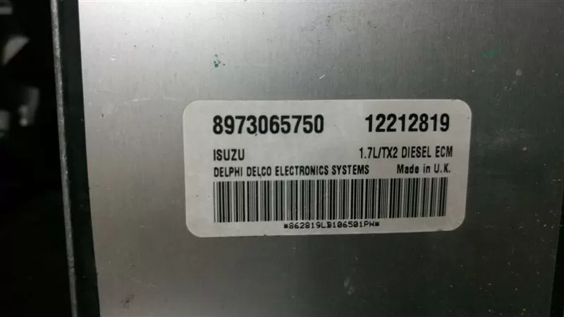 Opel Astra G 1.7 DTI MOTOR BEYNİ 8973065750 12212819