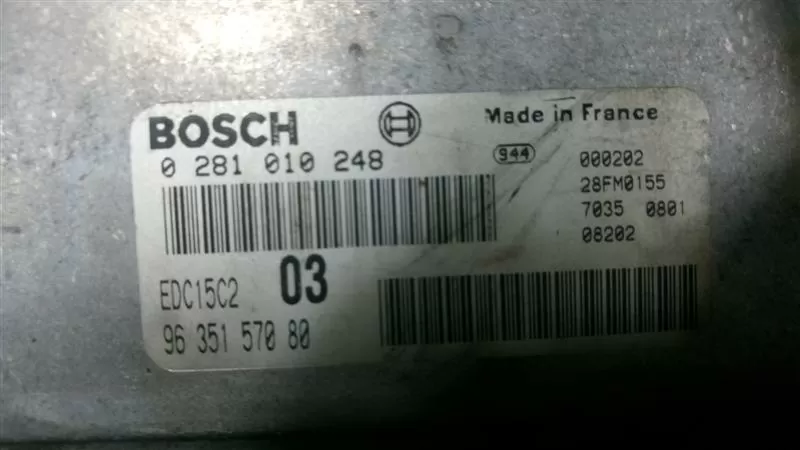 PEUGEOT 406 2.0 MOTOR BEYNİ 0281010248 - 9635157080