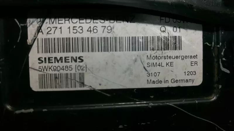Siemens Engine ECU, Mercedes-Benz, 5WK90485 02, A2711534679