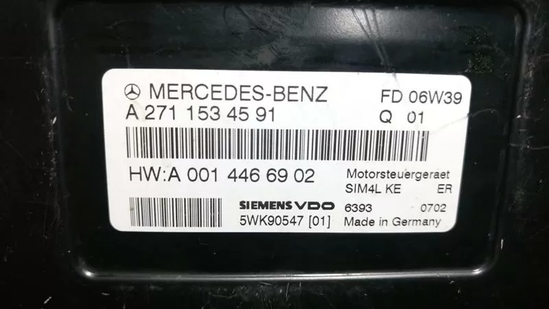 ECU Mercedes A 271 153 45 91 A2711534591 5WK90547 01