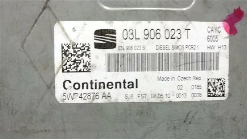 VW POLO 1.6 TDI 03L906023T 5WP42876AA CAYC PCR 2.1