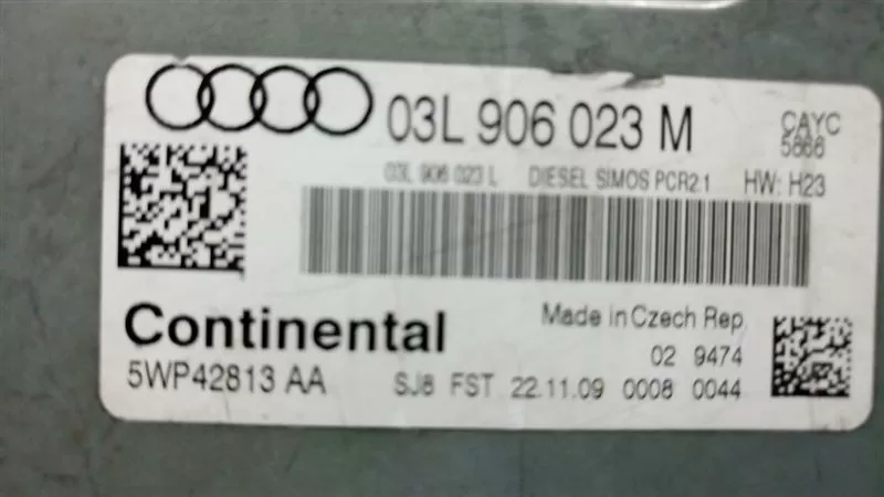 AUDI A3 1.6 TDI 03L 906 023 M, 03L906023M, 5WP42813 AA