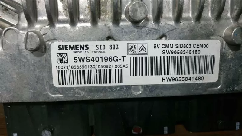 PEUGEOT 9658345180 Siemens 5WS40196GT SID803