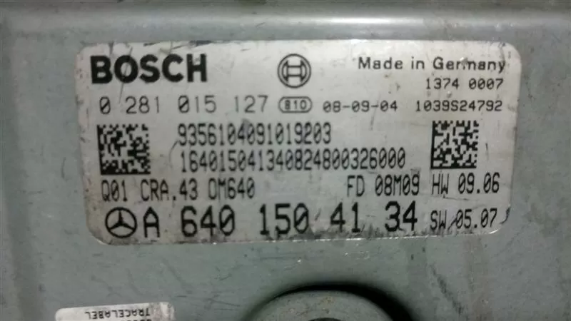 0281015127 A6401504134 MERCEDES MOTOR