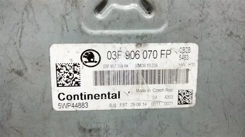 skoda 03f906070fp 5wp44883 continental sımos 1022 -