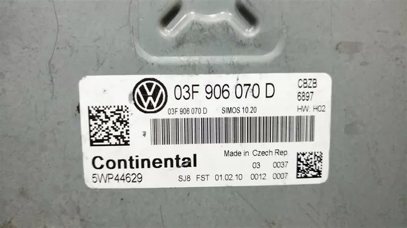 03F906070D 5WP44629 SIMOS 10.20 VW POLO 1.2 TSI