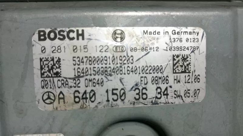 MERCEDES A6401503634 Bosch 0281015122
