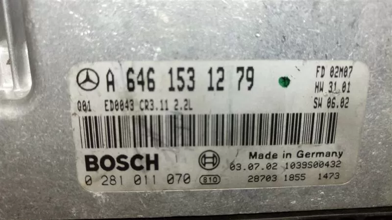 Mercedes E220 2.2CDI 150HP 0281011070 A6461531279 – Mercedes-Benz motor beyni