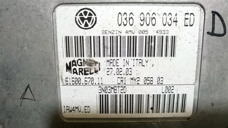 VW POLO 036906034ED 61600.670.11 IAW4MV.ED