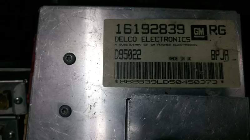 OPEL ASTRA F 1.6, 16192839 RG, 16192839RG, D95022 BPJA