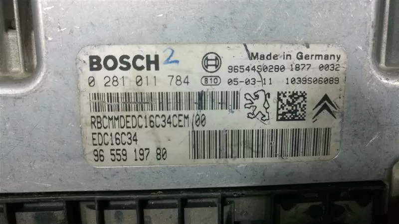 0281011784 9655919780 9654490280 Peugeot 206 Citroen HDI