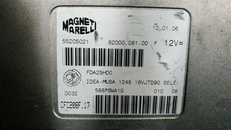 55205021 , ıdea musa motor beyni, üretici firma Magneti Marell