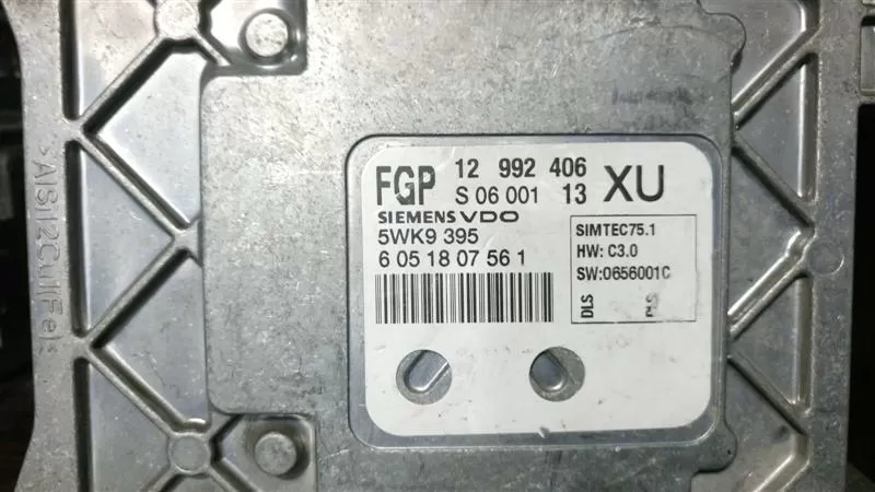 OPEL ASTRA ZAFIRA MOTOR BEYİN 12992406XU 5WK9395