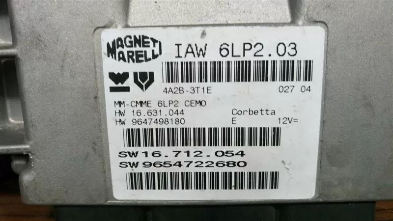 Peugeot 307 1.4 16v ECU IAW 6LP2.03 9647498180 – Peugeot motor beyni