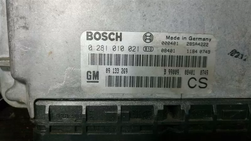 Zafira A Ecu Zafira A X20DTL Diesel Bosch 0281010021 CS
