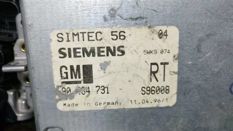 opel vectra ecu motor beyni siemens gm 90464731 5wk9074 s96008
