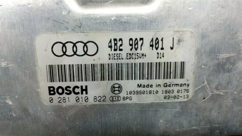 AUDI A6 QUATTRO ALLROAD 2.5 TDI ENGINE ECU 4B2907401J 0281010822