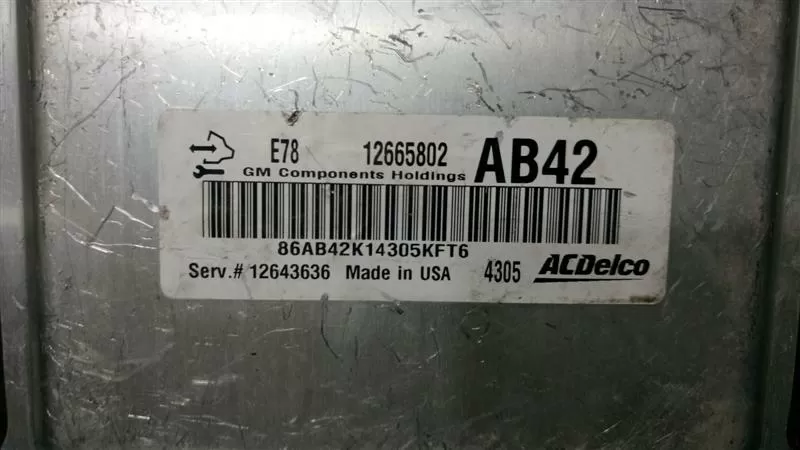 12665802 AB42 OPEL ECÜ SIFIRLAMA KOD