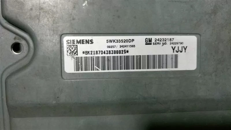 SIEMENS MOTOR ECU 5WK33520DP 5WK3 3520 DP 24232187 YJJY – Opel motor beyni