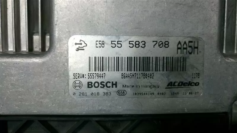 ECU MOTOR BOSCH EDC17C59-1.16 0281018383 CHEVROLET
