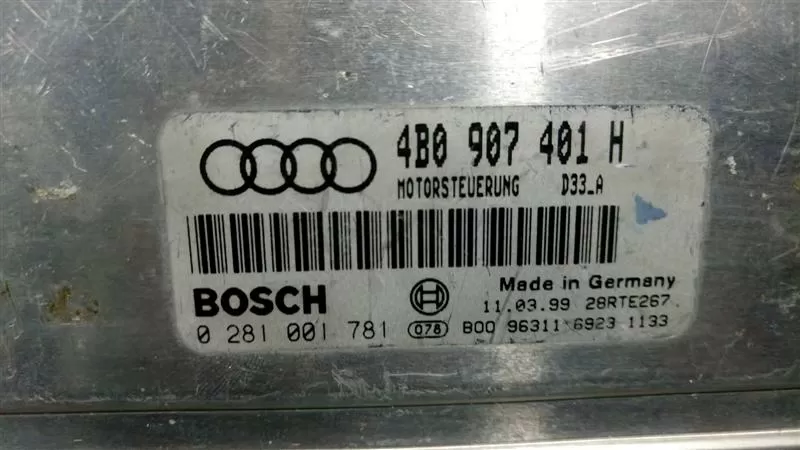 0281001781 AUDİ A6 2.5 TDİ 150 PS MOTOR BEYNİ 4B0907401H