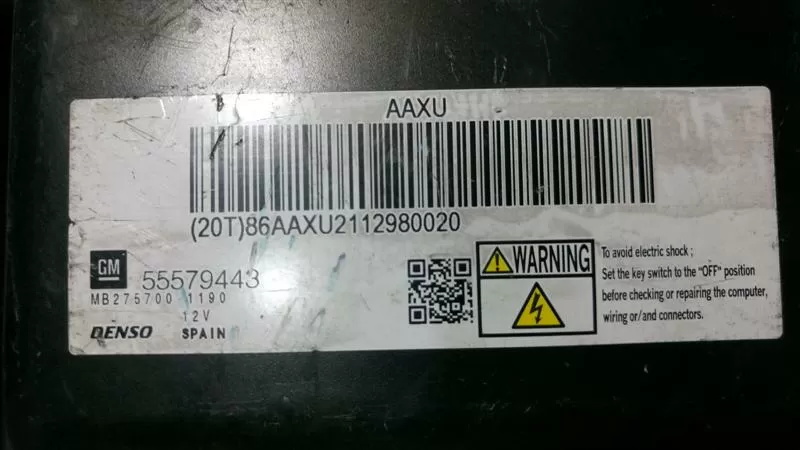 OPEL ASTRA J 1.7 CDTİ MOTOR BEYNİ 55579443 AAXU