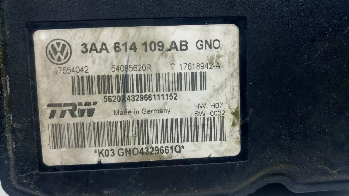 VW PASSAT B7 2010 3AA614109AB TRW 54085620R